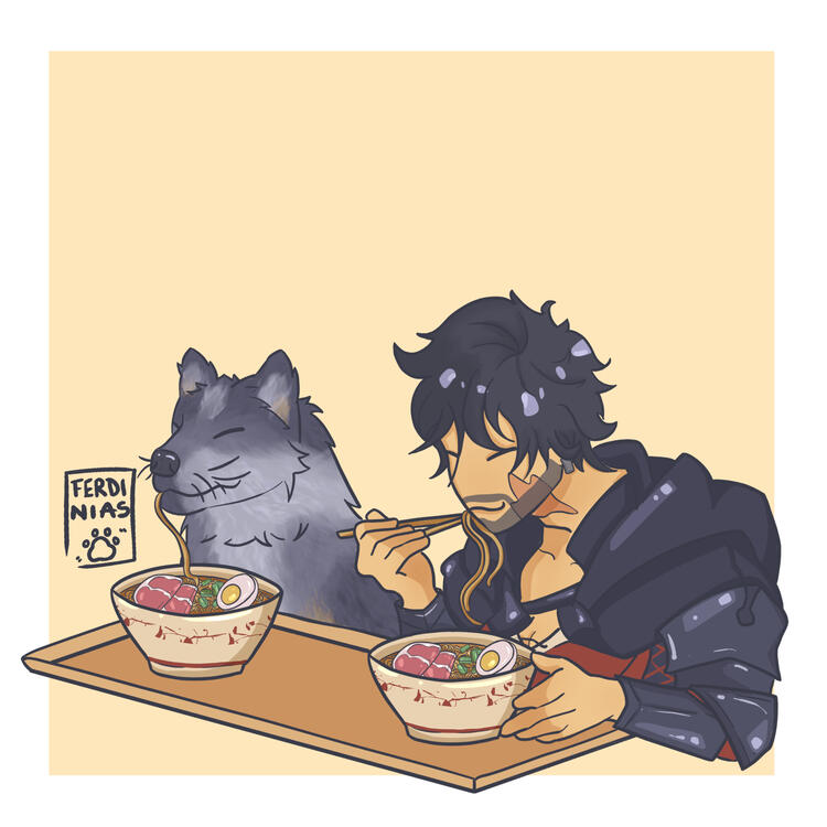 Clive and Torgal - Final Fantasy XVI