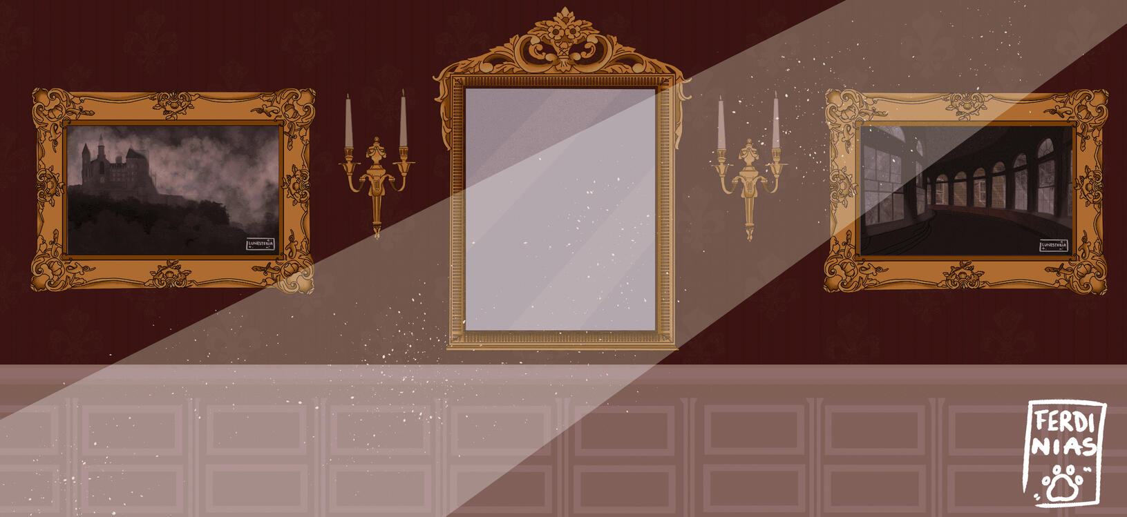 Castle's corridor banner