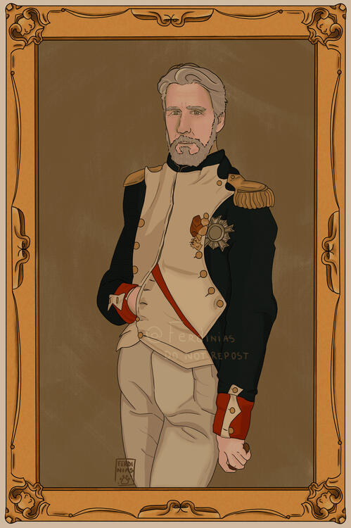 Connor Roy&#39;s from Succession - Napoleon portrait