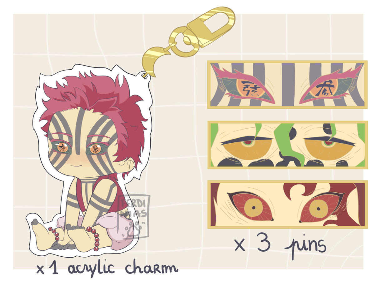 Kimetsu no Yaiba merch sheet